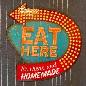 Kitchen Metal Sign Wall Decor